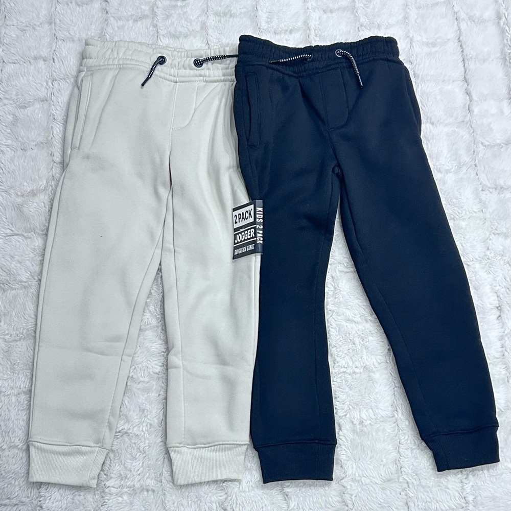 Sovereign State Boys Jogger Sweatpants Cream‎ & Black 2-Pack Size L (6)